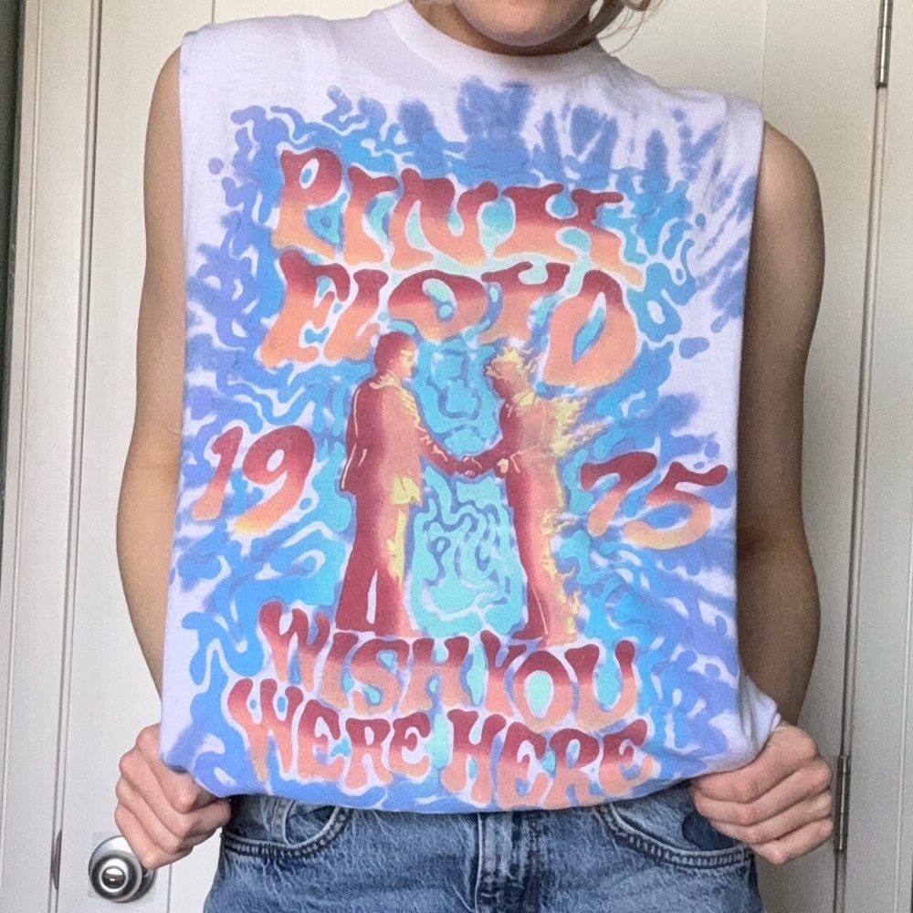 Urban Outfitters Pink Floyd Tye Dye Graphic Muscle Tee
